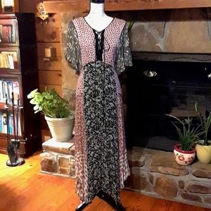 Zara boho lace front dress
